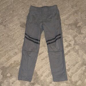 Tea Collection Gray Speedy Joggers with Charcoal Stripes